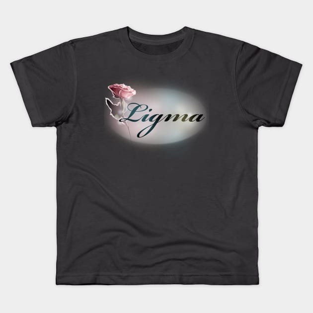 Ligma Shirt but classy Kids T-Shirt by sandpaperdaisy